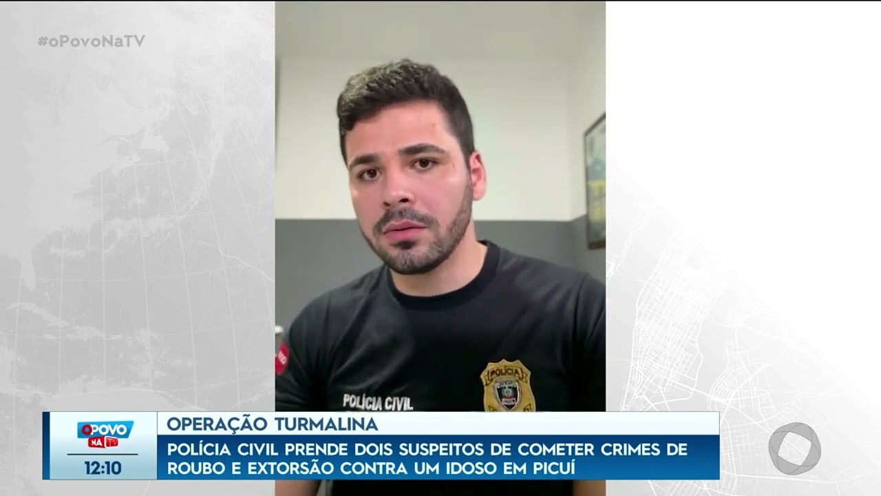 PC prende suspeitos de cometer crimes de roubo e extorsão contra um idoso em Picuí -O Povo na TV