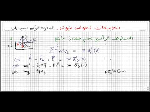 السقوط الرأسي في مائع