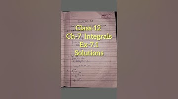 Class-12 | Ch-7, Integrals | Ex-7.1 Solutions | Maths | #viral#class12#study#maths#solution#shorts
