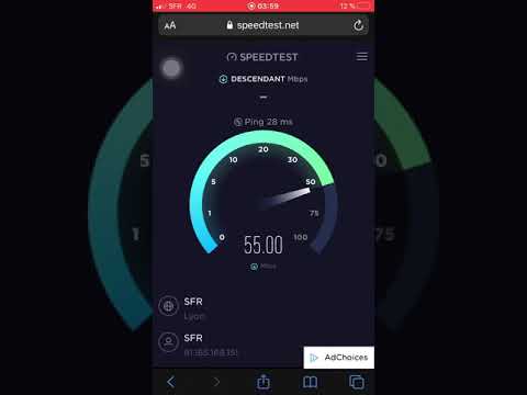 Test de connexion 4g RED SFR