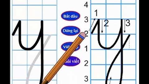 Tập viết lớp 1 chữ y thường