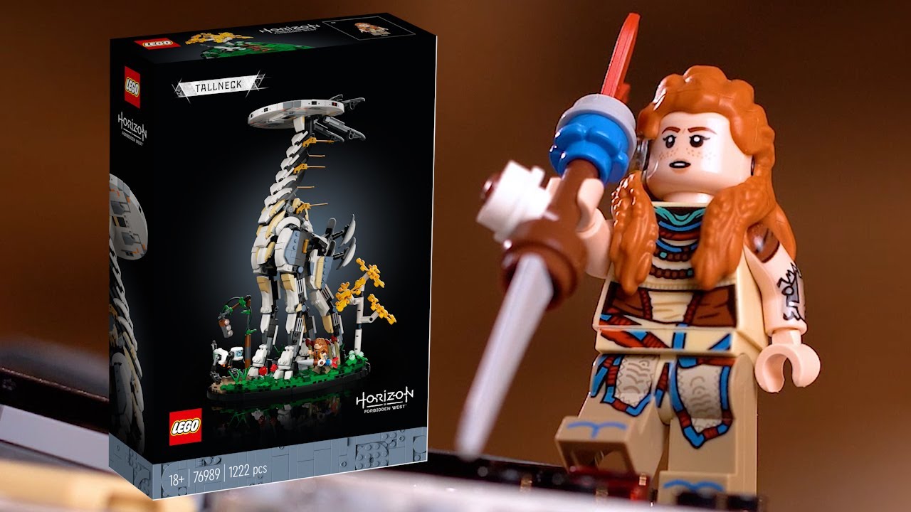 Lego Aloy Minifigure Horizon Forbidden West (Tall Neck 76989) with Bow