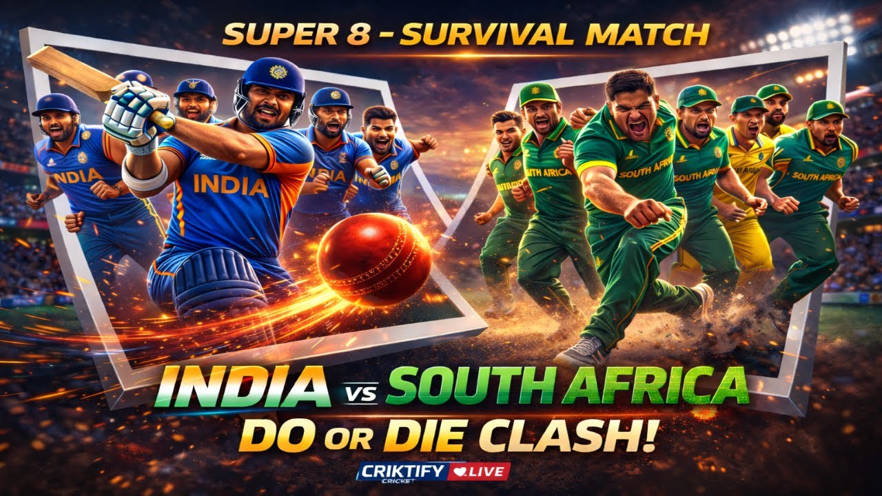 SUPER 8 DO OR DIE 😱 | IND vs SA LIVE | Road to Semifinal | Real Cricket 