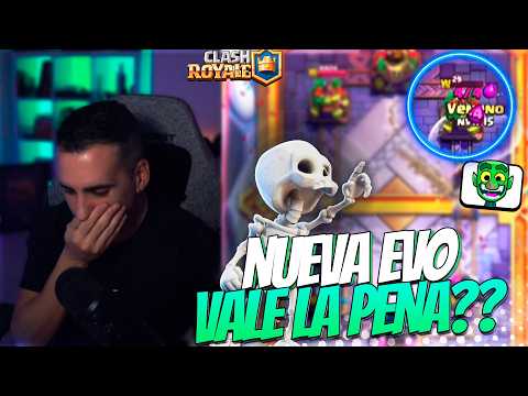VALE la pena la NUEVA EVO del EJERCITO de ESQUELETOS en Clash Royale??!!
