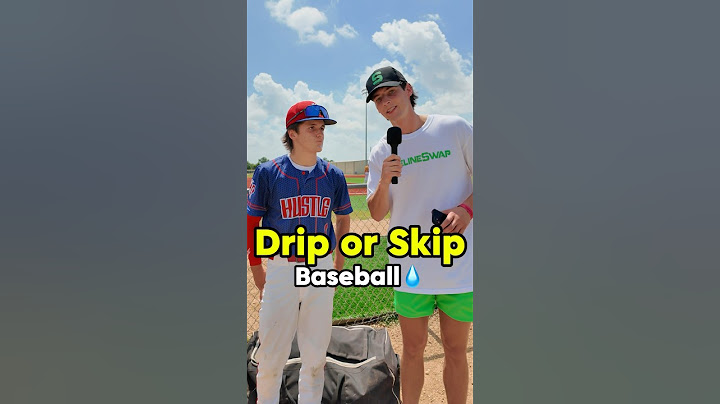 Baseball Drip or Skip 💧 #baseball