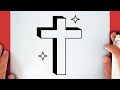 HOW TO DRAW A 3D CROSS