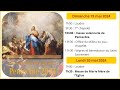 Laudes et messe lundi 20 mai 2024