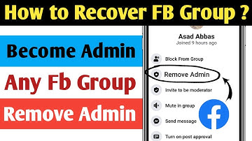 How To Recover Facebook Group Admin 2021|Facebook Group Admin Remove