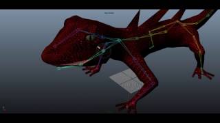 Maya Rigging - Testing - Lizard