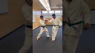 How to defend yourself against a horizontal slicing knife attack