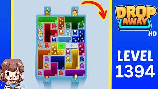 Drop Away Level 1394 Solution Walkthrough