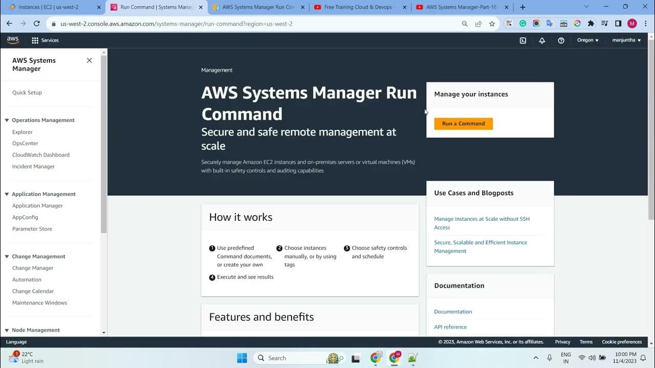AWS Systems Manager Run Command Using How To Excute Commands in windows ...