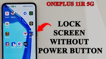 How to lock the screen without the power button Oneplus 11R 5g