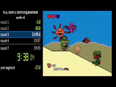 bonk 3: bonku0027s big adventure cd any% in 36:04