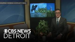 Stephen Colbert hosts Michigan's "Only in Monroe" show