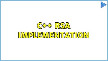 C++ RSA Implementation