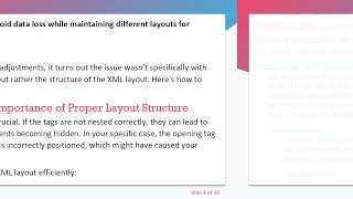 Preserving Data and Layout in Android: Mastering Landscape Orientation with configChanges