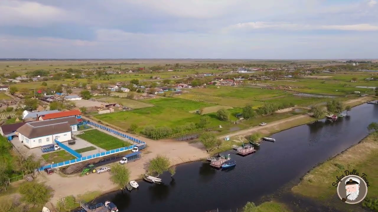 Satul Letea, Delta Dunării, complet view 2023. Letea village, Danube Delta, aerial view june 2023