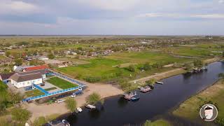 Satul Letea, Delta Dunării, Complet View 2023. Letea Village, Danube Delta, Aerial View June 2023