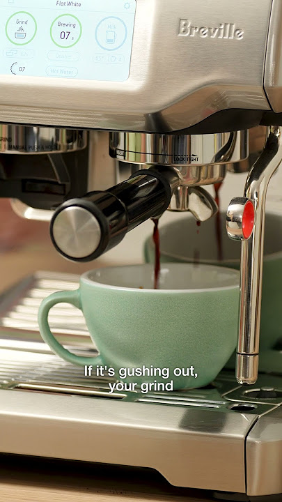 How to dial in espresso on the Barista Touch ☕️👌 #CoffeeTutorial #Espresso #Breville