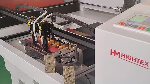 How to use 828Q automatic webbing hole punch & webbing shape cutter