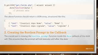 Solving the bootbox Prompt Issue: Dynamically Loading Select Options from a Database