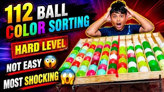 112 ball Color game/5 minutes hard level/relaxing/color ball sorting/ oddly satisfying