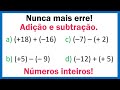 Adição e Subtração de Números Inteiros ➕➖