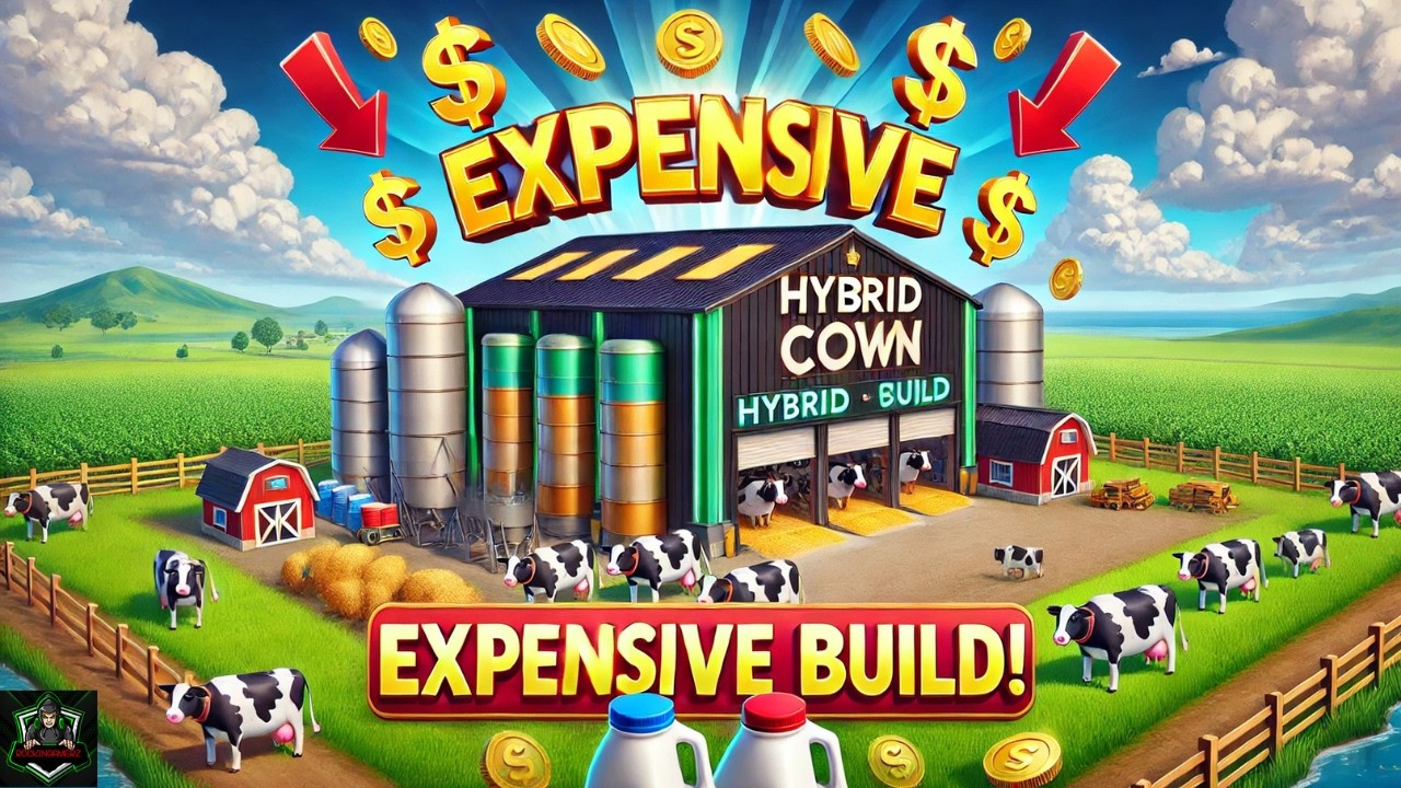 I Built the Most EXPENSIVE Hybrid Cow Barn! 🏡🐮 Ranch Simulator S3 Milk & Cheese Factory