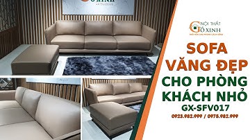 SOFA VĂNG ĐẸP CHO PHÒNG KHÁCH NHỎ || GX-SFV017 || NỘI THẤT GỖ XINH || LH : 0923 982 999