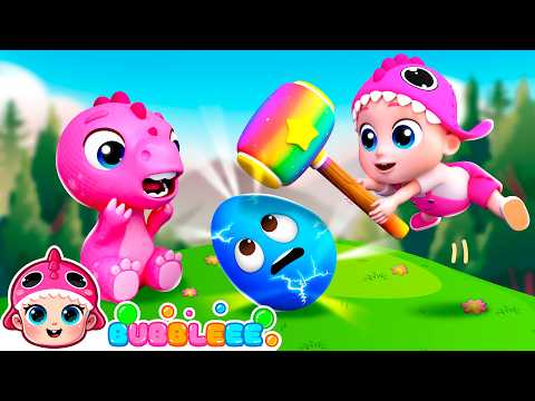 Crack the Egg Surprise! 🔨 What's Inside? | Bubbleee - Nursery Rhymes Compilation 🎶