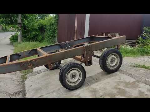 подрамник на прицеп-самосвал. рессорно-балансирная подвеска.