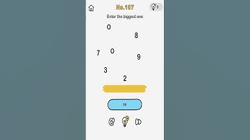 Brain Out Level 107 Enter the biggest one