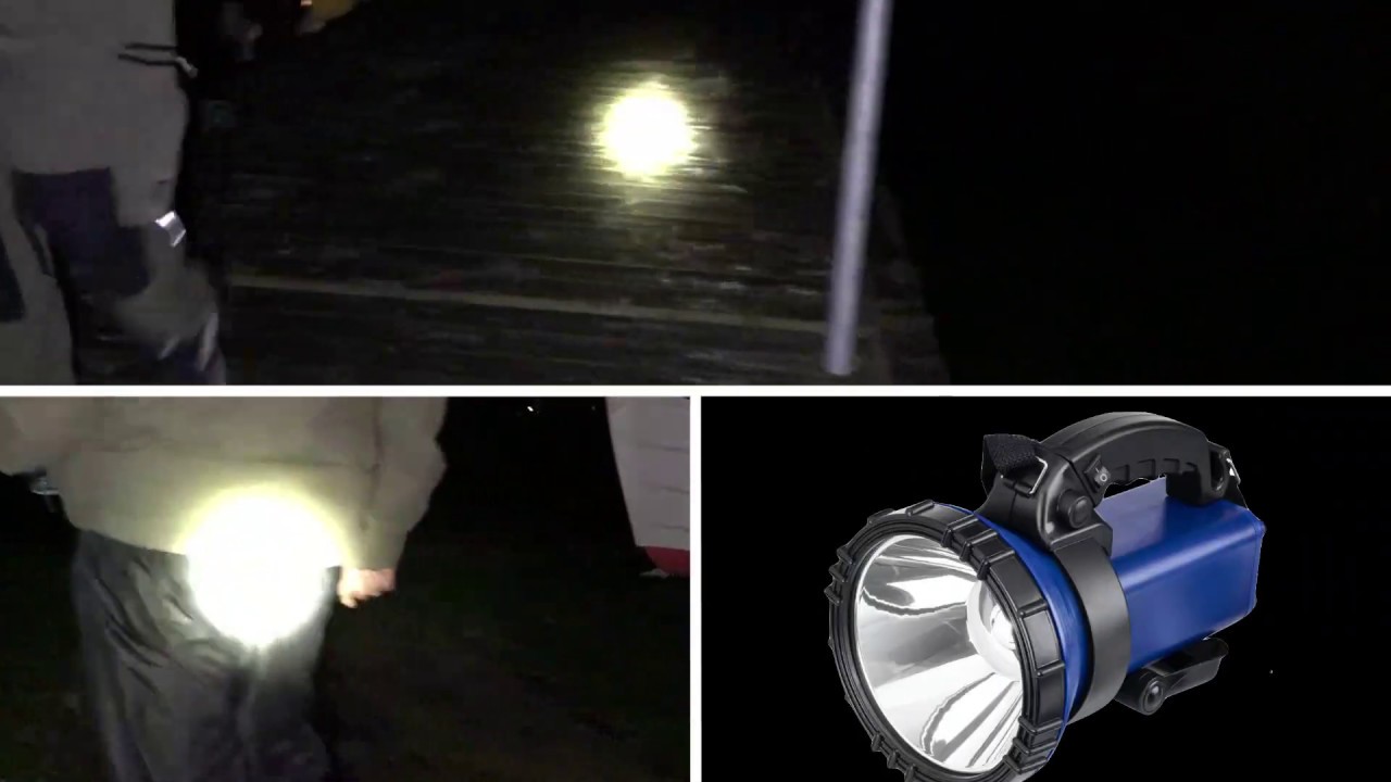 Søgelygte med LED-lys fra Biltema