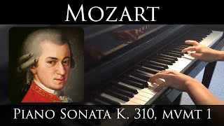 Video thumbnail of "Mozart - Piano Sonata in A minor, K.310, Mvmt I"