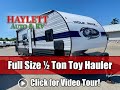 2021 Wolf Pack 24Gold14 Half Ton Full Size Toy Hauler Travel Trailer