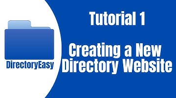 DirectoryEasy Tutorial 1: Creating a New Directory Website