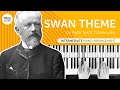 &quot;Swan Theme&quot; by Pyotr Ilyich Tchaikovsky - intermediate piano arrangement  + free score!