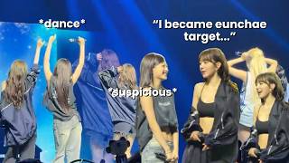Eunchae Tempting Sakura to Bring New Dance Moves | LE SSERAFIM 'PUREFLOW' Tour in San Jose 