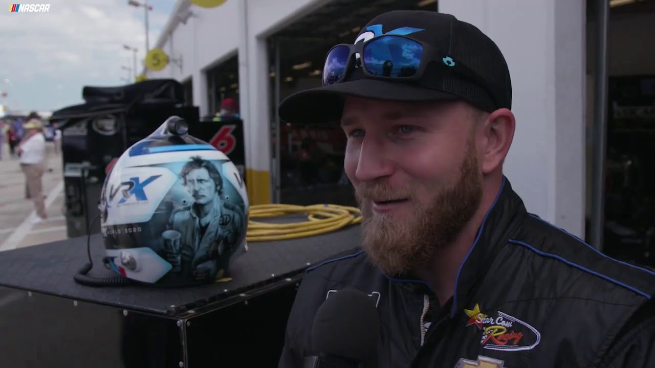 Jeffrey Earnhardt honored his grandfather, Dale Earnhardt Sr., with an ...