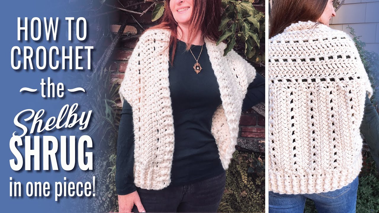 Done In A Day Quick Shrug Crochet Pattern – Mama In A Stitch