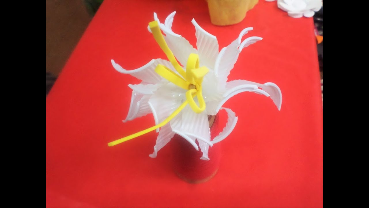 Plastic Cup Flower DIY YouTube