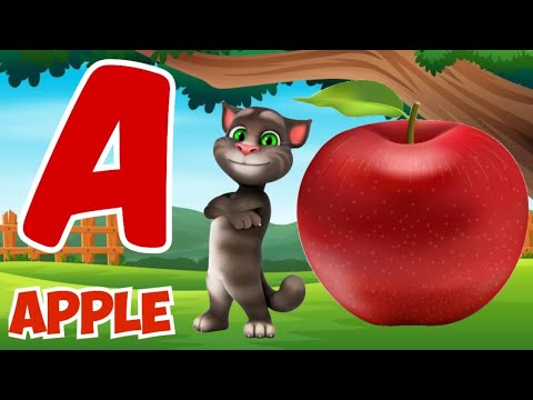 Phonic sound with two words, a for apple b for ball english alphabet for toddlers @Ronukitv 