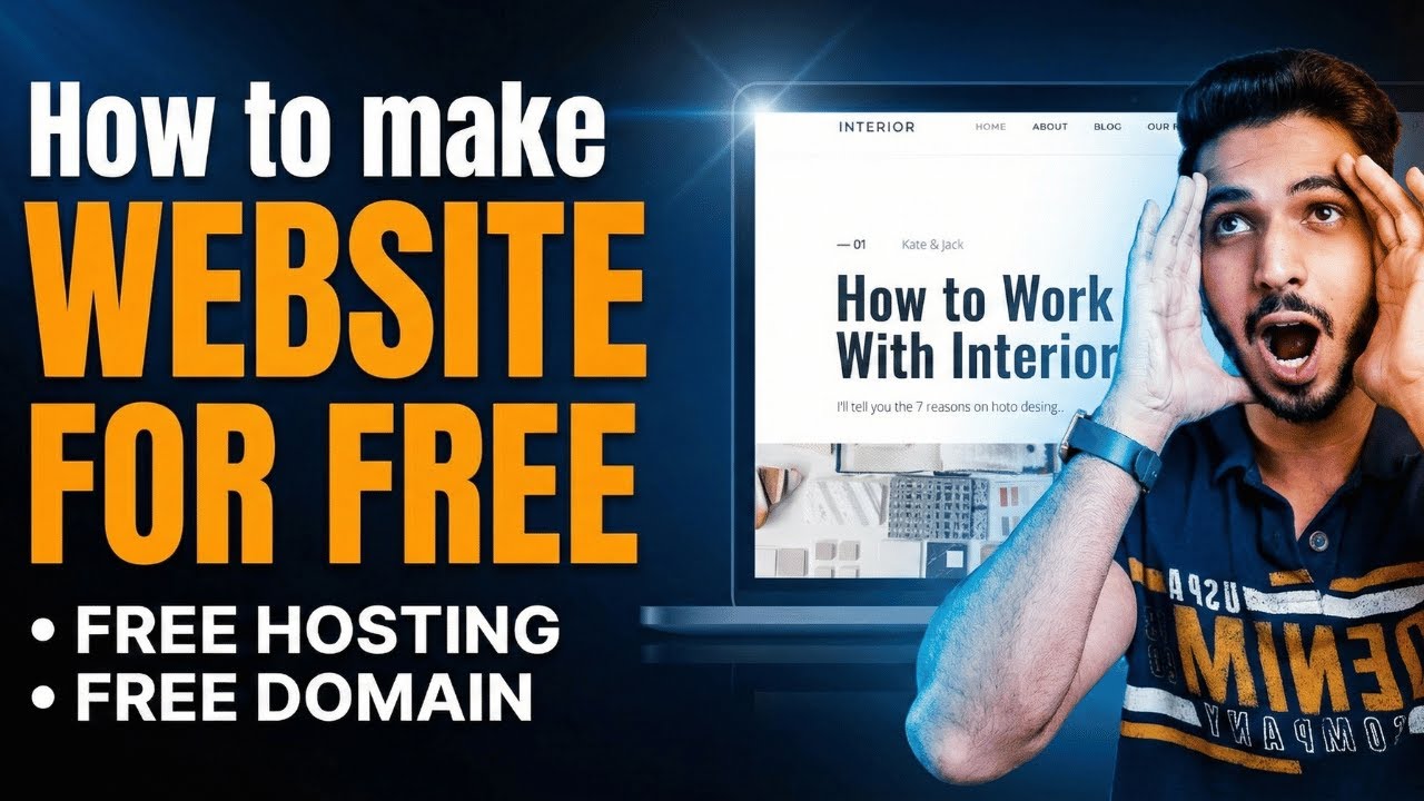 How To Create a FREE Website in 2026 🚀 Free Hosting Complete Setup [A-Z ...