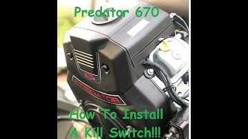 Predator 670 HOW to install a Kill Switch!