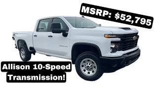 2024 Chevrolet Silverado 3500 Work Truck Crew Cab 6.6 V8 Gas POV Test Drive & Review