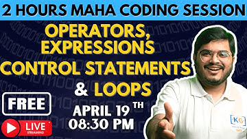 Day 5: Coding for Placement | Operators, Expressions, Control Statement, Loops | Mera Placement Hoga