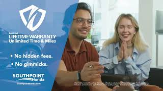 Lifetime Warranty at Southpoint Honda
