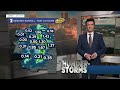 Isolated showers and storms possible Thursday
