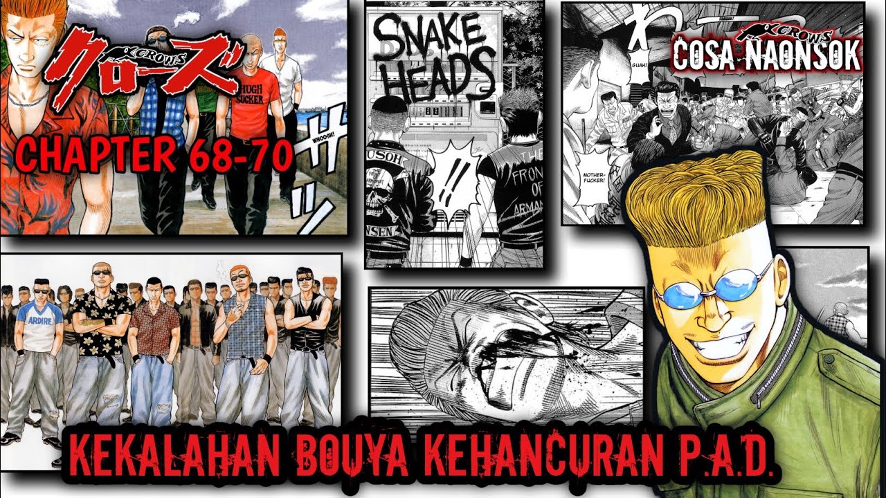 KEKALAHAN BOUYA HARUMICHI | CROWS CHAPTER 68 - 70 